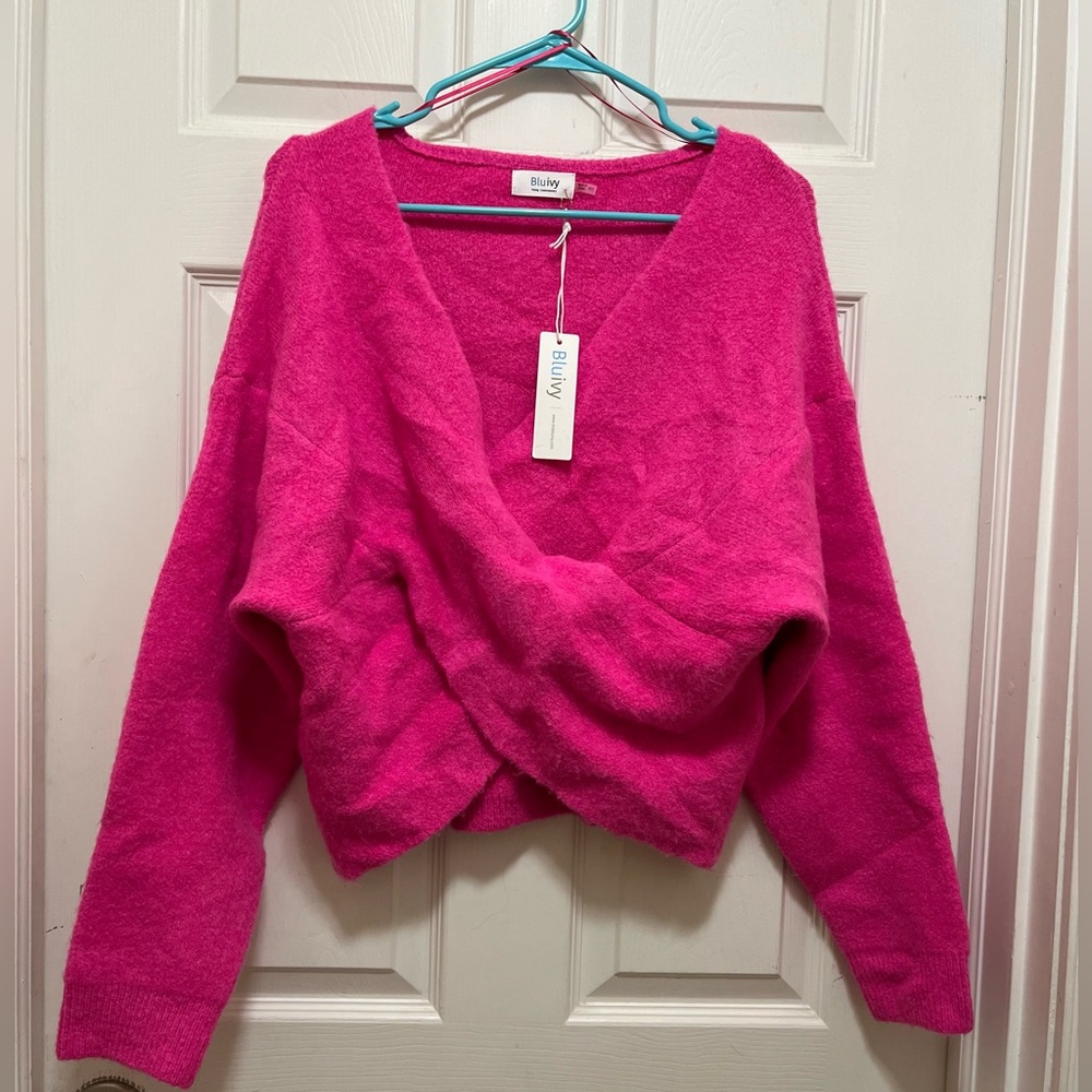 Blu Ivy Crossover Sweater - Picture 2 of 5